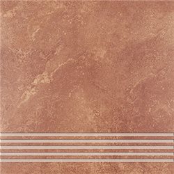 Ceramika Gres Roxy RXY 04 brown stopnica 33 x 33 cm