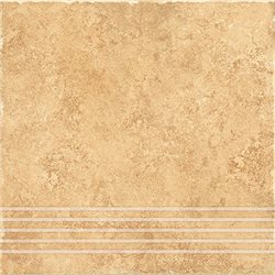 Ceramika Gres Riva RIV 02 krem stopnica 33 x 33 cm