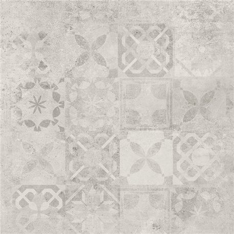 Cerrad Softcement white dekor PATCHWORK lesklý 59,7 x 59,7 cm