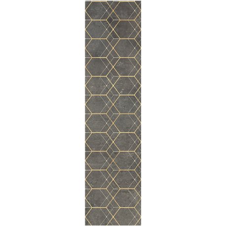 Cerrad Softcement graphite dekor GEO lesklý 29,7 x 119,7 cm