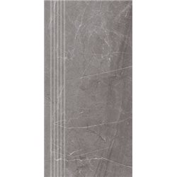 Nowa Gala Tioga schodnica lappato dark grey 29,7 x 59,7 cm
