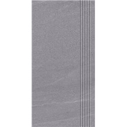 Nowa Gala Stonehenge schodnica lappato dark grey 29,7 x 59,7 cm