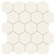 Tubadzin mozaika All in white / white 28,2 x 30,6 cm