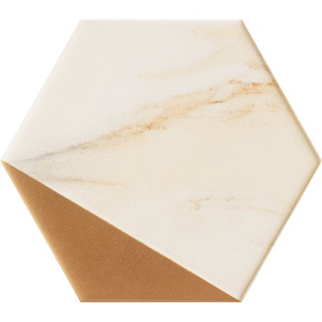 Domino dekor Flare gold hex 12,5 x 11 cm