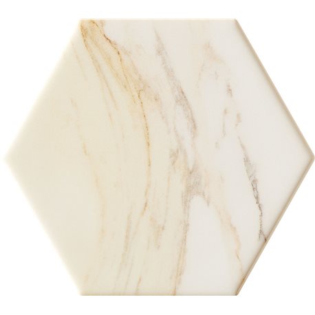 Domino Flare white hex 11 x 12,5 cm