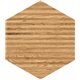 Domino Flare wood hex 11 x 12,5 cm