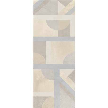 Ceramika Bianca Rebeca cream geo 25 x 75 cm