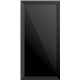 Ceramika Bianca Crystal black glass 15 x 30 cm