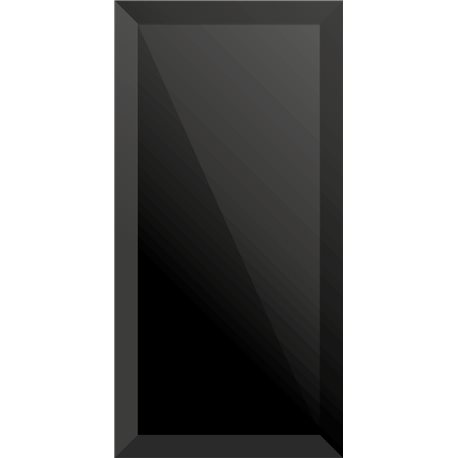 Ceramika Bianca Crystal black glass 15 x 30 cm