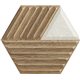 PARADYZ Woodskin Mix Heksagon Struktura C obklad 19,8 x 17,1 cm
