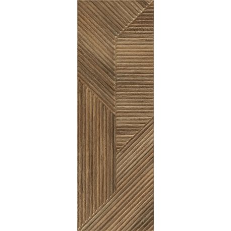 PARADYZ Woodskin Brown obklad B Struktura rektifikovaný 29,8 x 89,8 cm
