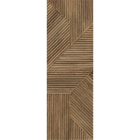 PARADYZ Woodskin Brown obklad A Struktura rektifikovaný 29,8 x 89,8 cm