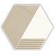 PARADYZ Calacatta Hexagon matný A 17,1 x 19,8 cm