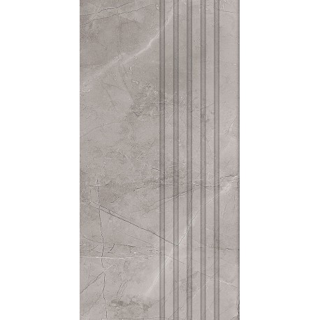 DOMINO Remos Grey matná gresová schodnica 59,8 x 29,8 cm