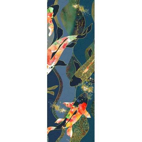 Ceramica Bianca Red Koi 1 decor rektifikovaný 30 x 90 cm