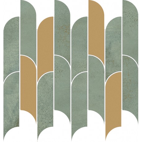Tubadzin Tissue Green mozaika 29,8 x 27,2 cm
