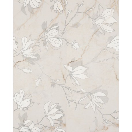 Tubadzin Liberte Fleur dekor lesklý 74,8 x 59,8 cm