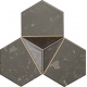 Tubadzin Zien Scoria Black 1 mozaika 19,2 x 16,5 cm