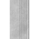 Tubadzin Torano Grey matná schodnica rektifikovaná 29,6 x 59,8 cm