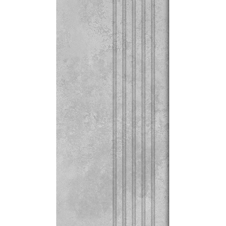 Tubadzin Torano Grey matná schodnica rektifikovaná 29,6 x 59,8 cm