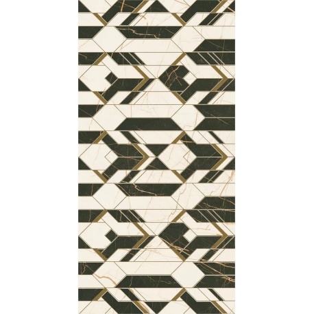 Paradyz Fancy White inserto lesklý deko 30 x 60 cm