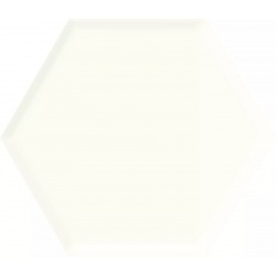 Paradyz Universalny Heksagon White stuktura lesklý obklad 19,8 x 17,1 cm