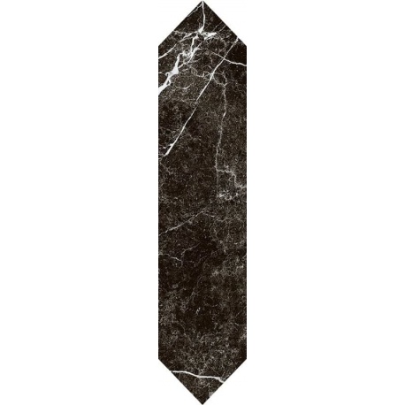 Paradyz Arctic Storm Nero Heksalong lesklý dekor 6,5 x 29,8 cm