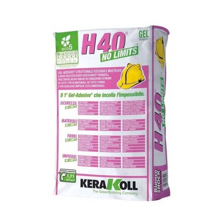 Kerakoll H40 NO LIMITS superelastické gélové lepidlo biele 25 kg