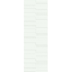 Marazzi Pure White Satin Structured Code M130 obklad rektifikovaný 30 x 90 cm
