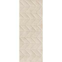 Marazzi Work Beige Structured Spike 3D M13A matný obklad rektifikovaný 30 x 90 cm