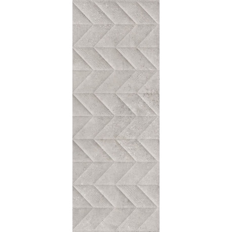 Marazzi Work Grey Structured Spike 3D M139 matný obklad rektifikovaný 30 x 90 cm