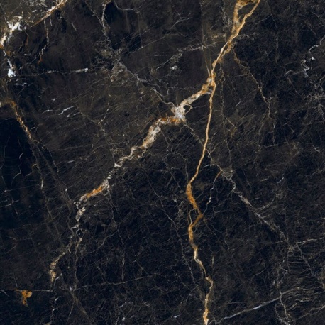 Ceramica Limone INFERNO NERO lesklá dlažba rektifikovaná 59,7 x 59,7 cm