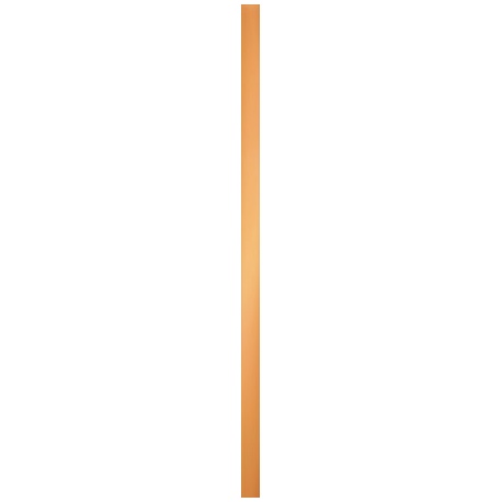 Domino Copper Glossy 2 lesklá lištela 59,8 x 2,3 cm
