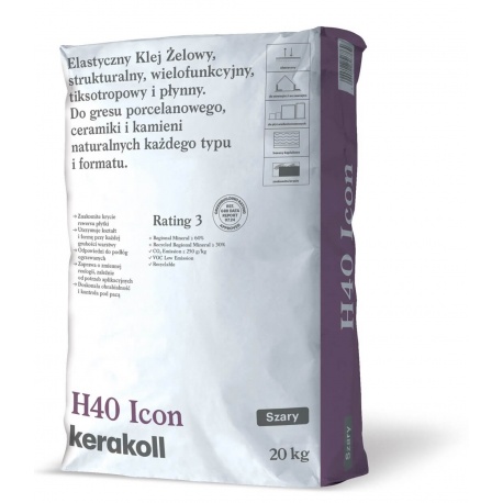 Kerakoll H40 Icon gélové lepidlo sivé 20 kg