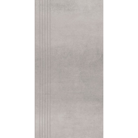 Zoya Ceramica Termo Light Grey matná schodnica rektifikovaná 29,8 x 59,8 cm