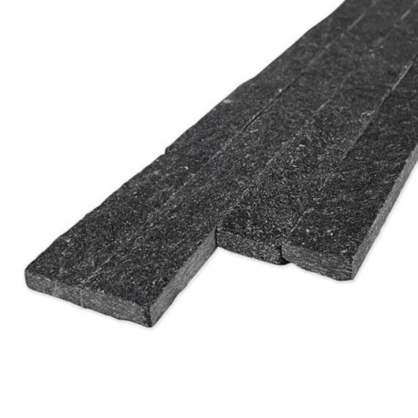 Zoya Quartz Black Natural prírodný kameň obklad 10 x 40 cm
