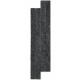 Zoya Quartz Black Natural prírodný kameň obklad 10 x 40 cm