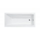 Emporia Ellen Modern Slim pravouhlá akrylátová vaňaca vaňa 140 x 70 x 39 cm