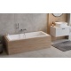 Emporia Ellen Modern Slim pravouhlá akrylátová vaňaca vaňa 140 x 70 x 39 cm