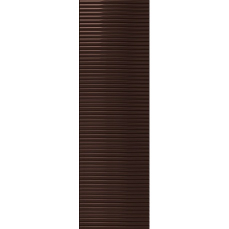 Tubadzin Groove Brown 1 STR obklad lesklý 29,8 x 7,8 cm