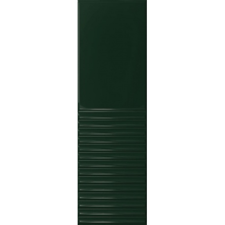 Tubadzin Groove Green 2 STR obklad lesklý 29,8 x 7,8 cm