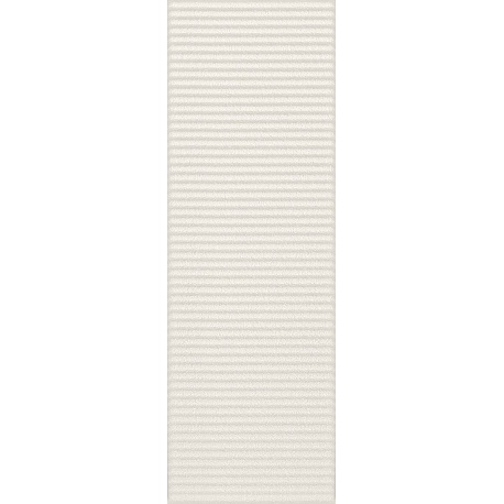 Tubadzin Groove White Sugar 1STR obklad lesklý 29,8 x 7,8 cm