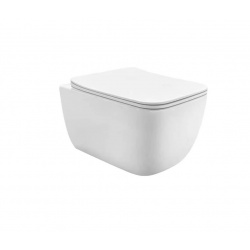 EMPORIA LEX 2.0 závesná misa so systémom Aqua Twist a slim sedátkom 52 x 36 cm
