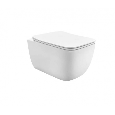 EMPORIA LEX 2.0 závesná misa so systémom Aqua Twist a slim sedátkom 52 x 36 cm