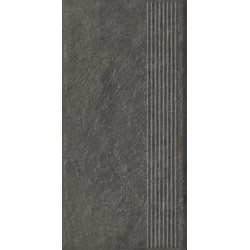 Paradyz Carrizo Basalt klinker struktura schodnica matná 30 x 60 cm