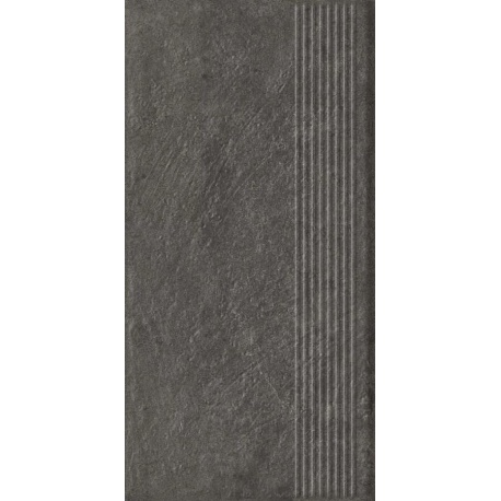 Paradyz Carrizo Basalt klinker struktura schodnica matná 30 x 60 cm